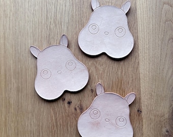 Studio Ghibli Spirited Away Boh subtle leather coasters