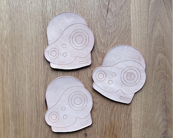 Studio Ghibli Laputa Robot subtle leather coasters