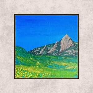 Flatirons Painting, Boulder Colorado