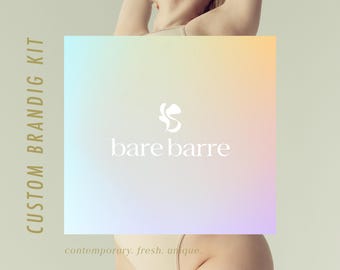 Custom Branding Package, Bold Modern Aesthetic Branding, Custom Logo Kit,, Colorful Logo Kit, Fitness Branding, Unique Premium Branding Kit