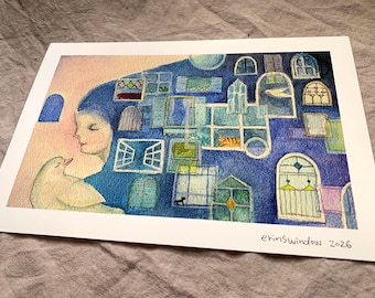 Giclee Print - Windows in her life