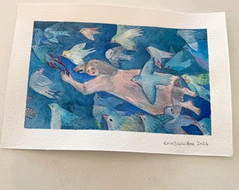 Kunstdruck - Vogelschwarm