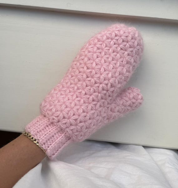 Jasmine Crochet Mittens (English)