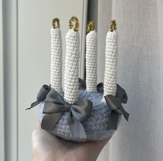 Hæklet Adventskrans Opskrift (dansk)