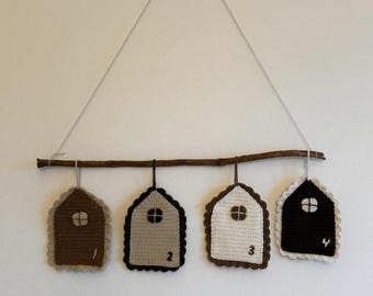 Hæklet Adventskalender (Dansk)