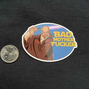 Star Wars Mace Windu Bad Motherf*cker Sticker