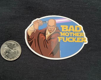Star Wars Mace Windu Bad Motherf*cker Sticker