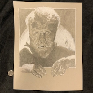 Wolfman Pencil Drawing