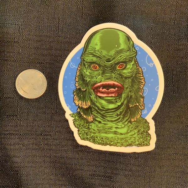 Creature From The Black Lagoon Sticker-Large