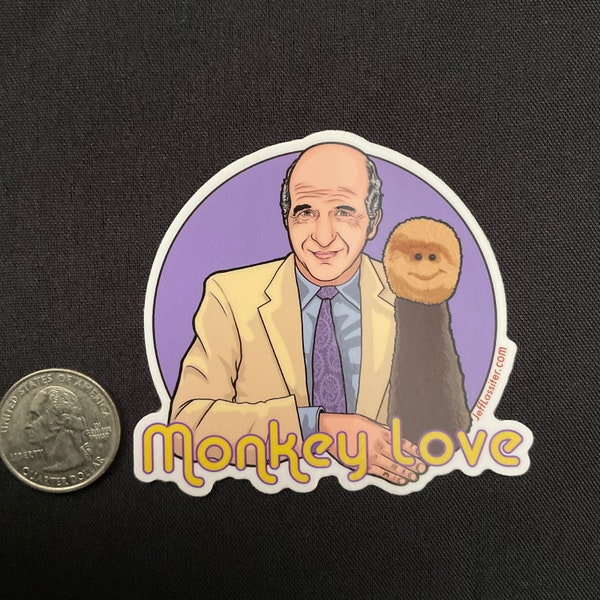 Golden Girls Stan Monkey Love Sticker