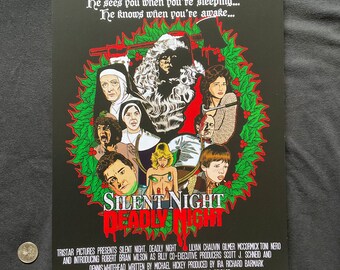 Silent Night, Deadly Night Print - Etsy