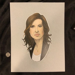 Olivia Benson Colored Pencil Drawing