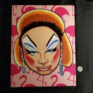 Divine-Pink Flamingos Print