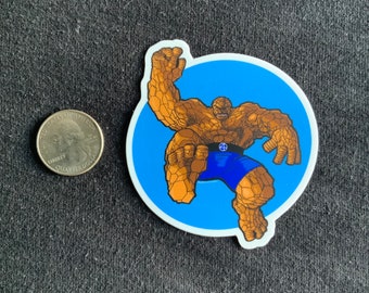The Thing Sticker | Marvel Fantastic Four Comic Panel - Etsy
