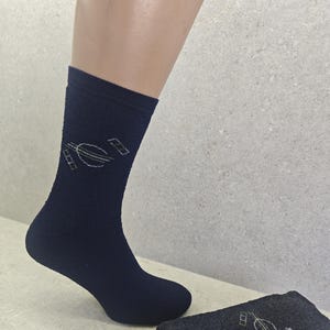 Men&#39;s Terry Boot Socks: Organic Cotton Blend, Warm Winter Socks (Size 41-45)
