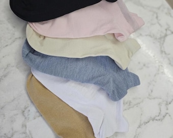 Women Low Cut Cotton Bamboo Socks Pack 6 or 12 Pairs, Size 5.5-9