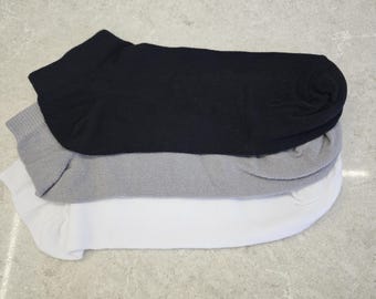 Calcetines tobilleros de algodón orgánico para hombre: King Sport, tallas 40-45