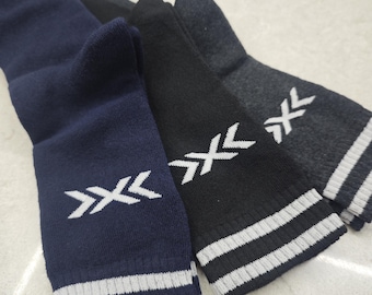 Calcetines térmicos de algodón para senderismo: calcetines ecológicos para deportes de invierno (tallas 41-45)