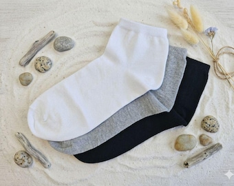 Conjunto de calcetines cortos de algodón para mujer, para entretiempo, 6/12 pares, talla 36-40