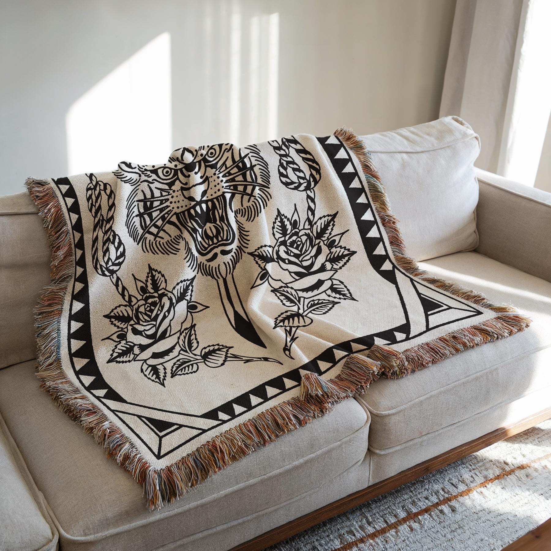 Tattoo throw blanket - Etsy 日本
