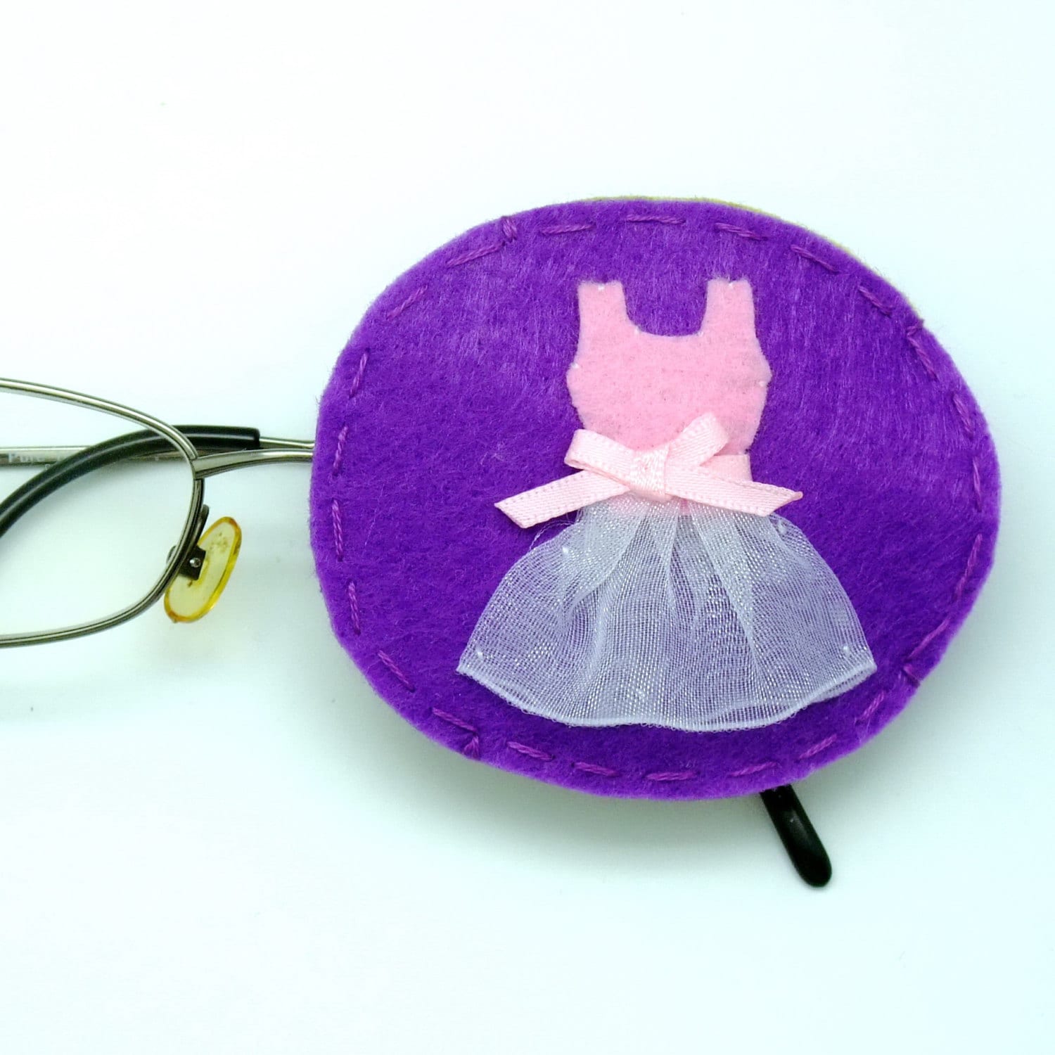 Handmade fun lazy eye patch felt eye patch fabric eye patch Etsy