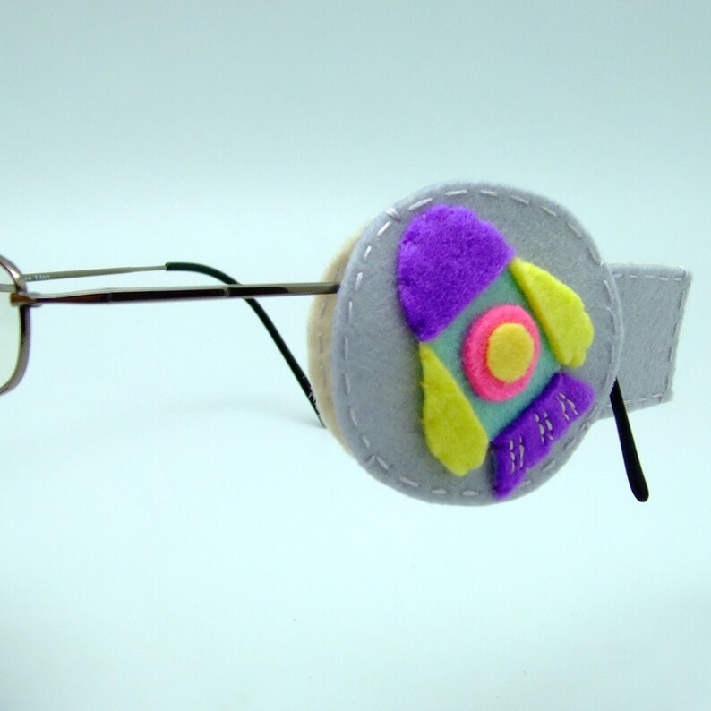 Handmade fun lazy eye patch felt eye patch fabric eye patch Etsy