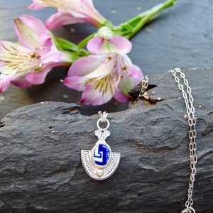 WILLOW PORCELAIN PENDANT! , spring pendant, one of a kind, Old Willow Vintage Porcelain