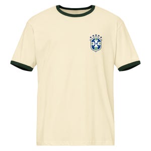 Camiseta vintage de fútbol de Brasil: Camiseta retro de la CBF