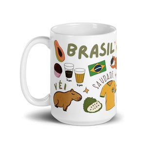 Brasil Ceramic Mug: Brazilian Culture Coffee Cup