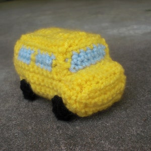 Mini School Bus Crochet PATTERN