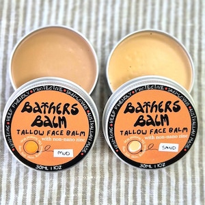 Tinted Tallow Zinc Balm • Non-Toxic Sunscreen Alternative with Non-Nano Zinc • Handmade Face BB-Cream with Light Coverage