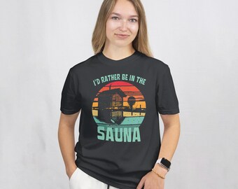 Finnland Sauna T-Shirt | Gemütliches finnisches Sauna-Kabinen-Tee | Nordisches Bastu Pride Shirt