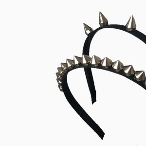 Diadema con pinchos: accesorios de rock punk gótico, accesorios para el cabello para festivales, moda alternativa, diadema con tachuelas, diadema atrevida hecha a mano