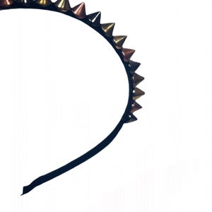 Diadema con pinchos: accesorios de rock punk gótico, accesorios para el cabello para festivales, moda alternativa, diadema con tachuelas, diadema atrevida hecha a mano