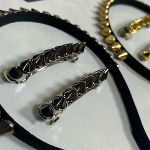 Diadema con pinchos: accesorios de rock punk gótico, accesorios para el cabello para festivales, moda alternativa, diadema con tachuelas, diadema atrevida hecha a mano