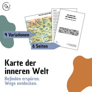 Karte der inneren Welt Coaching Tool - Vorlage, Arbeitsblatt, PDF, Methodenkoffer, Hilfsmittel für Coaches
