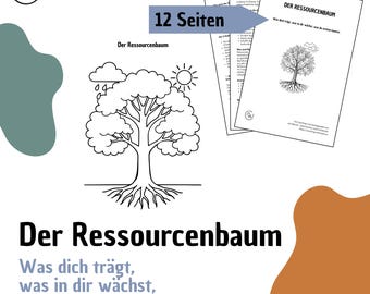 Der Ressourcenbaum Coaching Tool - Vorlage, Arbeitsblatt, PDF, Methodenkoffer, Hilfsmittel für Coaches