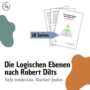 Ziele klären mit den Logischen Ebenen nach Dilts Coaching Tool - Vorlage, Arbeitsblatt, PDF, Methodenkoffer, Hilfsmittel für Coaches