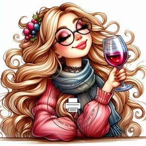 Set de 10 imágenes prediseñadas para amantes del vino, alta calidad, 300 DPI, JPG, fondo blanco, descarga digital instantánea, imágenes prediseñadas imprimibles para amantes del vino.