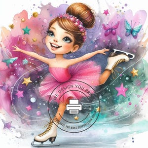 Skater Girl Clipart Set of 10 | Skating Rink Clip Art Bundle | Skating Girl Clip Art Set | Cute Skater Clip Art Set Bundle Clip Art |