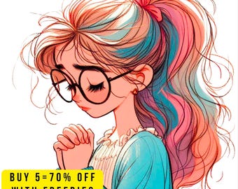 10 Praying Girl Clipart PNG Transparent, Christian Girl, Lady Woman Prayer, Faith Spiritual Clip Art, Cute Girl Praying Clipart, Digital Art