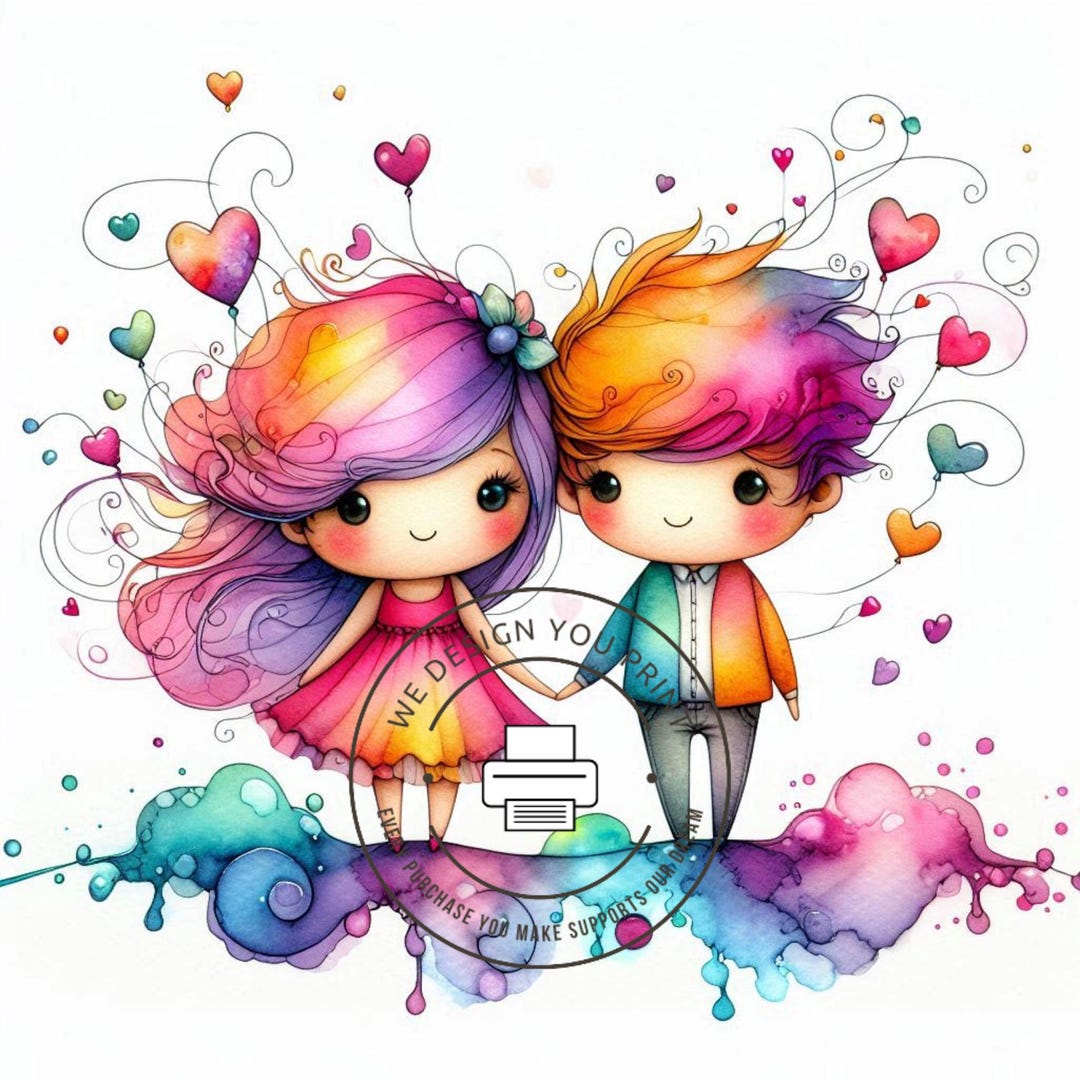 Cute Couple Clipart Set of 10 | Couple Clip Art Bundle | Romantic Clip ...