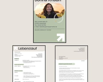 Plantilla de solicitud moderna de Canva | Plantilla de currículum editable en PDF | Diseño de solicitud profesional para descargar