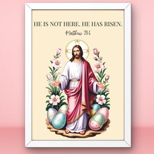 Jesus Christ Resurrected Easter Painting | He Is Risen | Jesus Alive | Jesus Christ Digital Prints | Jesus Alive WallArt, Digital Download
