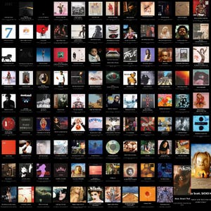 105 Album Cover Posters Bundle | Instant Digital Download with 5 Color Variations for Each Design - Music Collage - Wall Art - Wall Decor