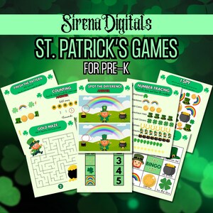Saint Patrick’s Day Activities for Pre-K | 40 Printable Games and Worksheets | Fun Learning for Kids and Classrooms