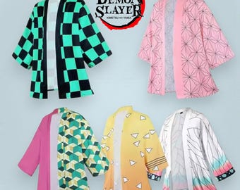 Kamado Tanjirou Cardigan, anime Demon Cardigan, Gift for anime lover