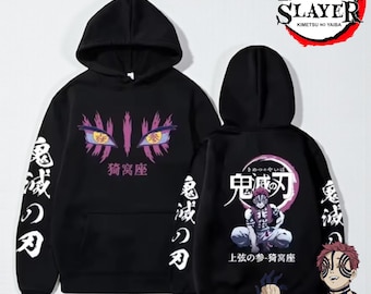 Sudadera con capucha de Akaza Manga Anime, Sudadera unisex de demonio anime, Sudadera con capucha, Regalo para amantes del anime