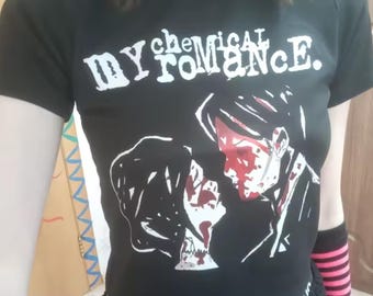 my chemical romance crop top, Y2k Harajuku top
