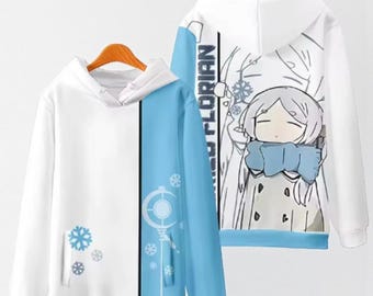 Frieren Cosplay Hoodie, Anime 3D Printed  Jacket, Unisex Streetwear Hip Hop Sweatshirt, Beyond Journey’s End Costume Top